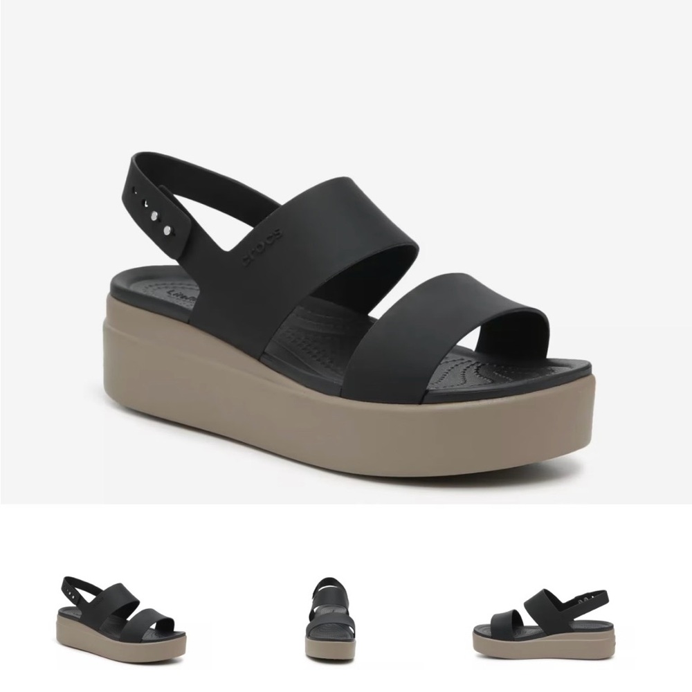 CROCS Brooklyn Low Wedge Sandal Size 8